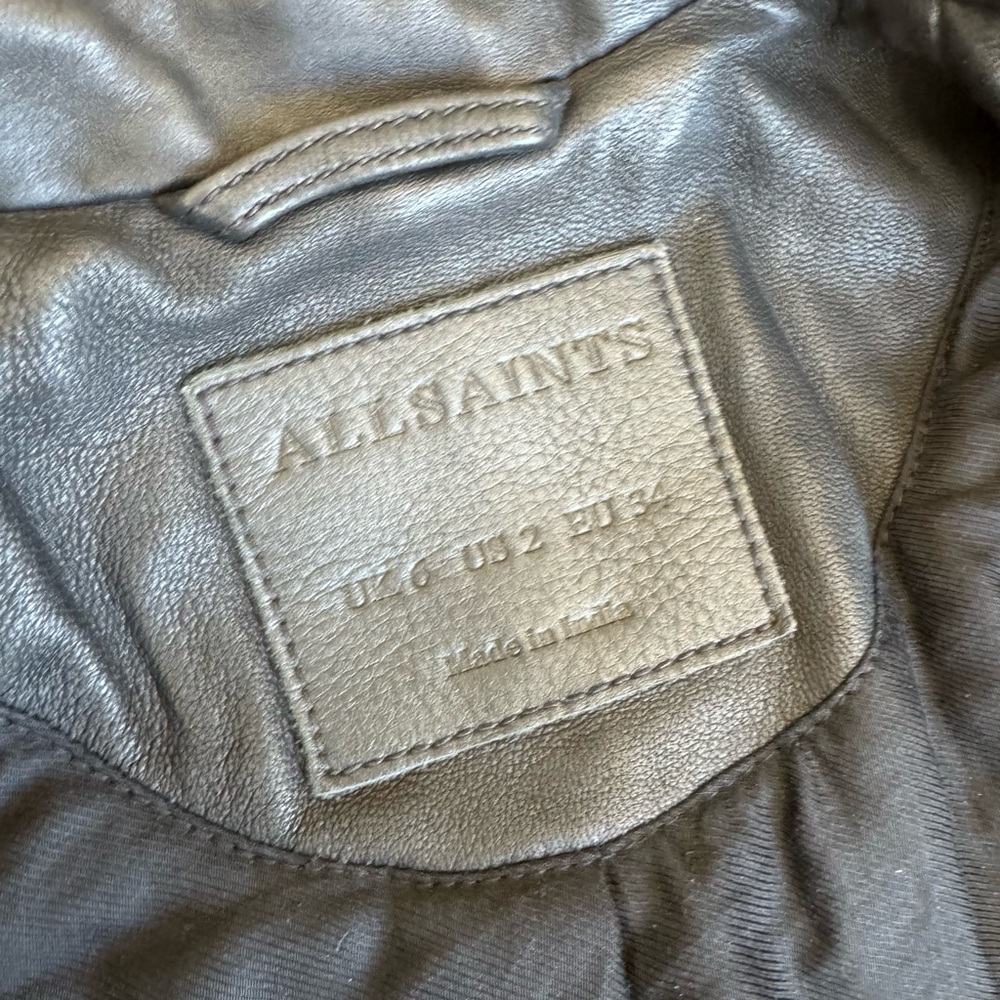 All Saints Leather Jacket - Picture 7 of 10
